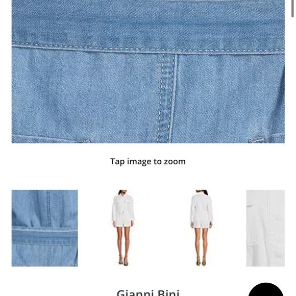 Gianni Bini  Blue Denim romper - Picture 2 of 7